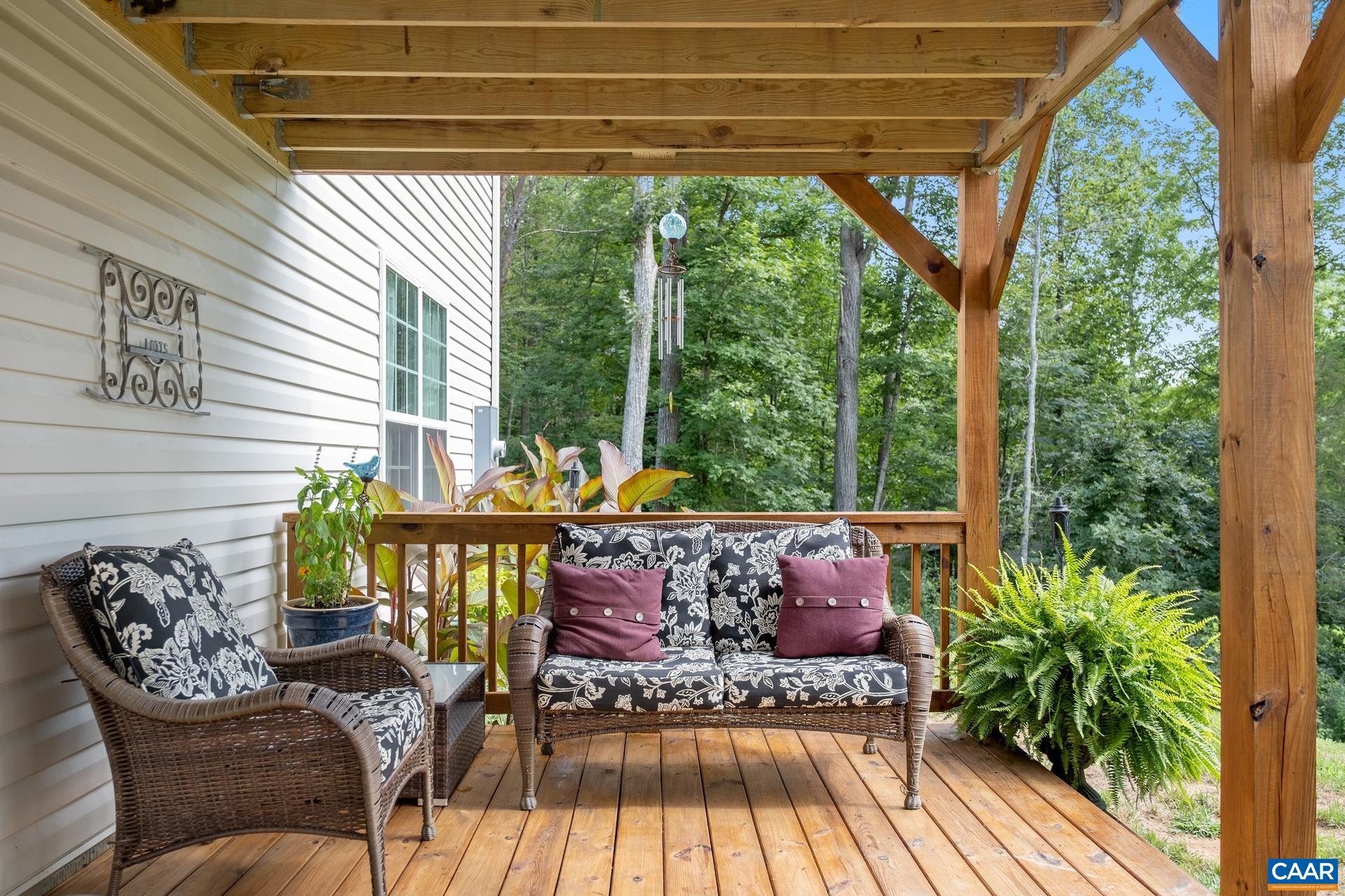 283 Logtrac Road Stanardsville, VA 22973 - Photo 38 of 49 a view of balcony with furniture and outdoor seating