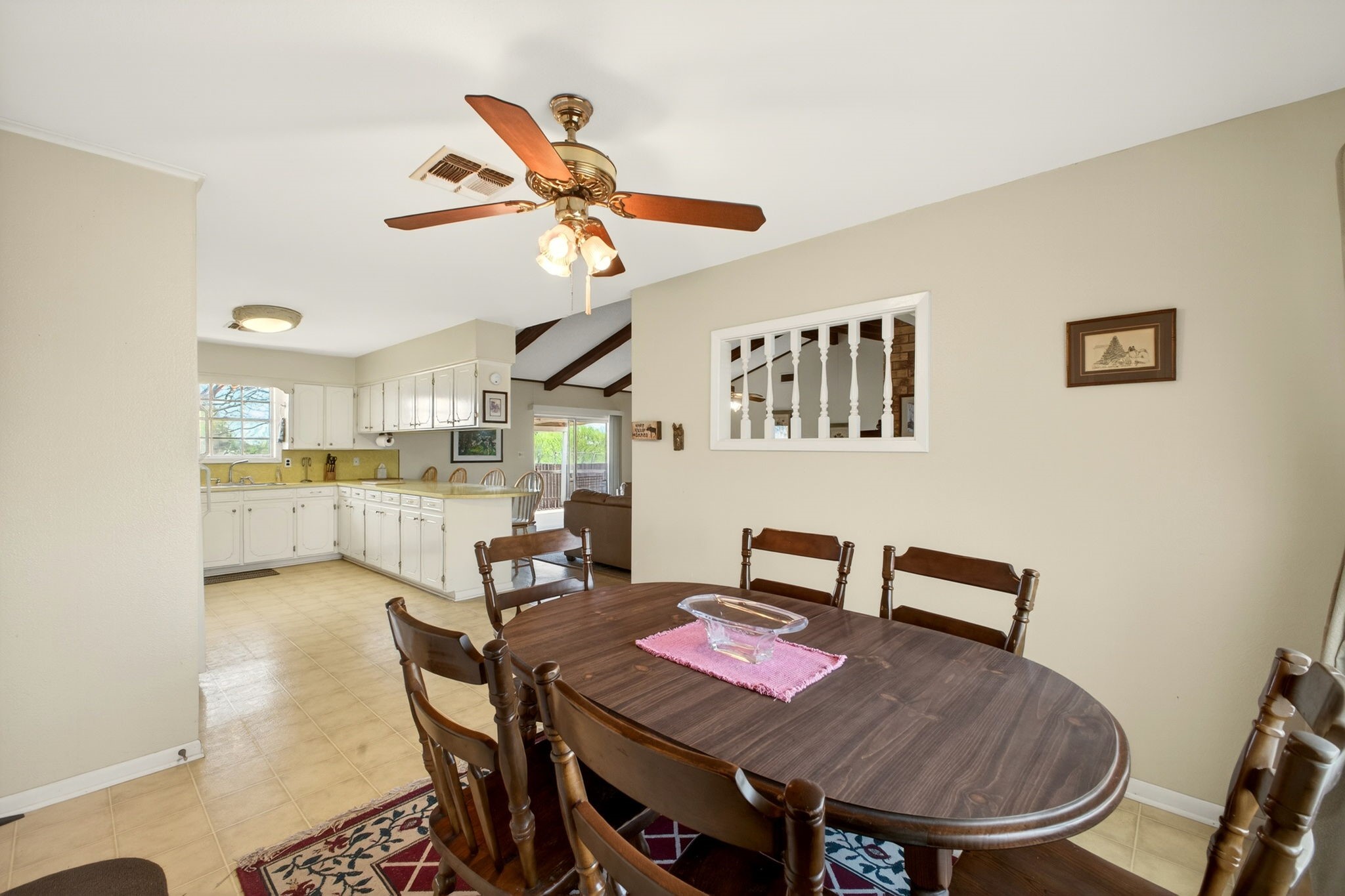 212 Halstedt Road La Grange, TX 78945 - Photo 11 of 40 a view of a dining room with furniture and a chandelier