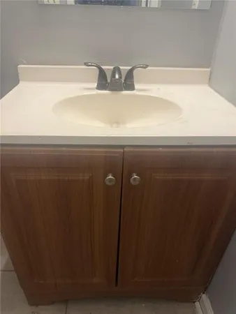 a close view of sink