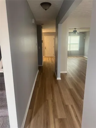 wooden floor in a gallery