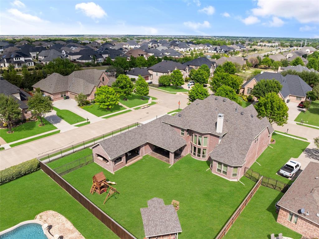 1031 Fox Bend Way Prosper, TX 75078 - Photo 36 of 40 an aerial view of a house