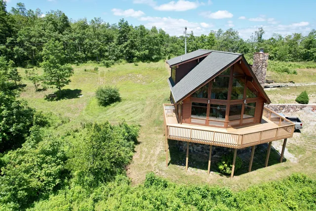 a house view with a garden space
