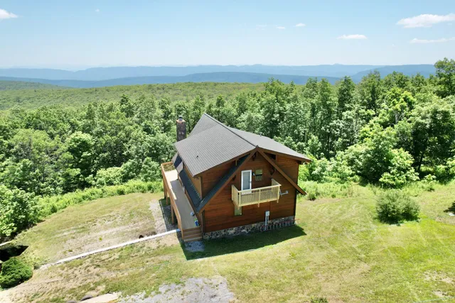 a house with trees in the background
