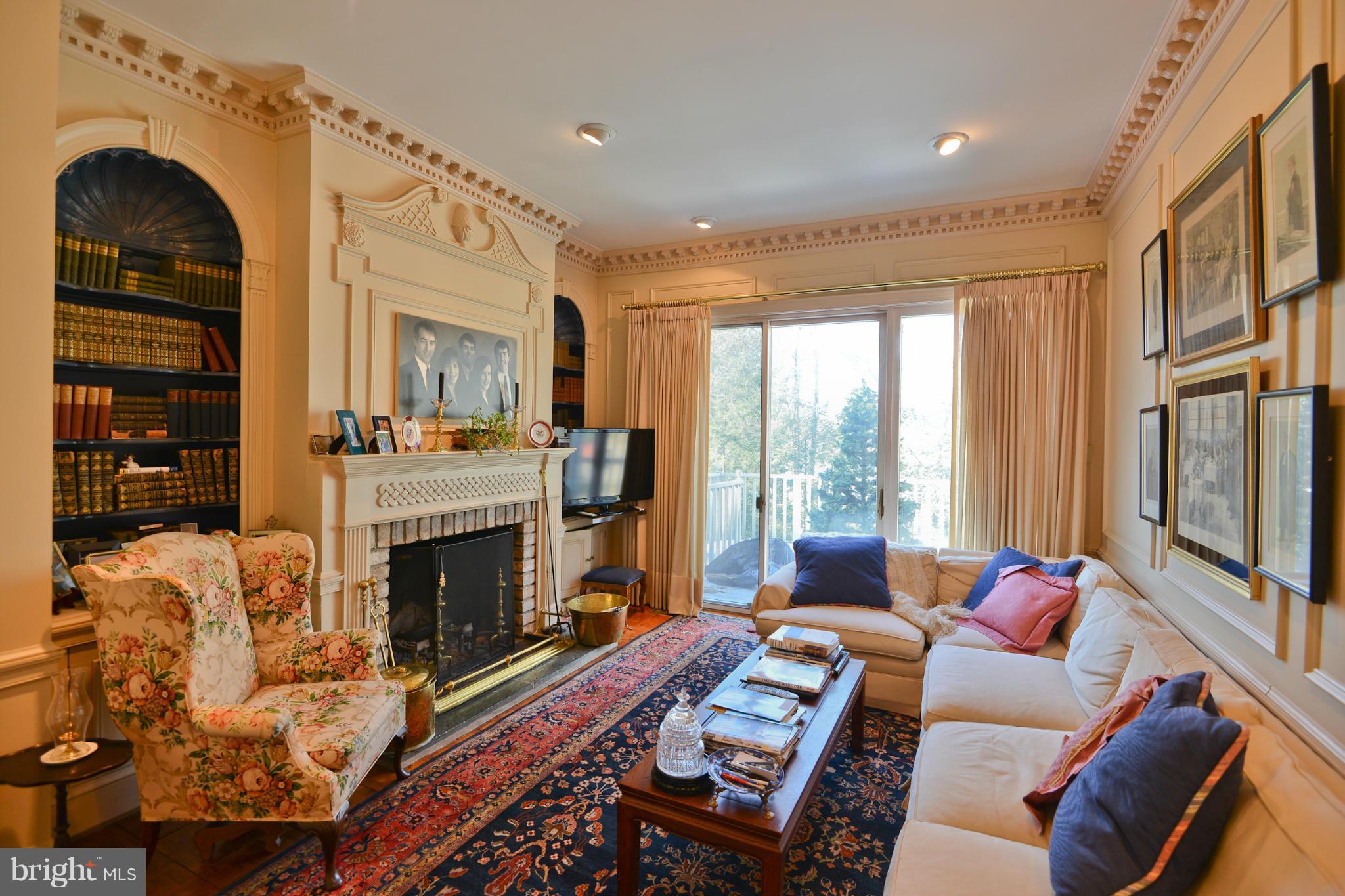 1330 Merrie Ridge Road McLean, VA 22101 - Photo 17 of 28 Den or Library with wood burning Fireplace