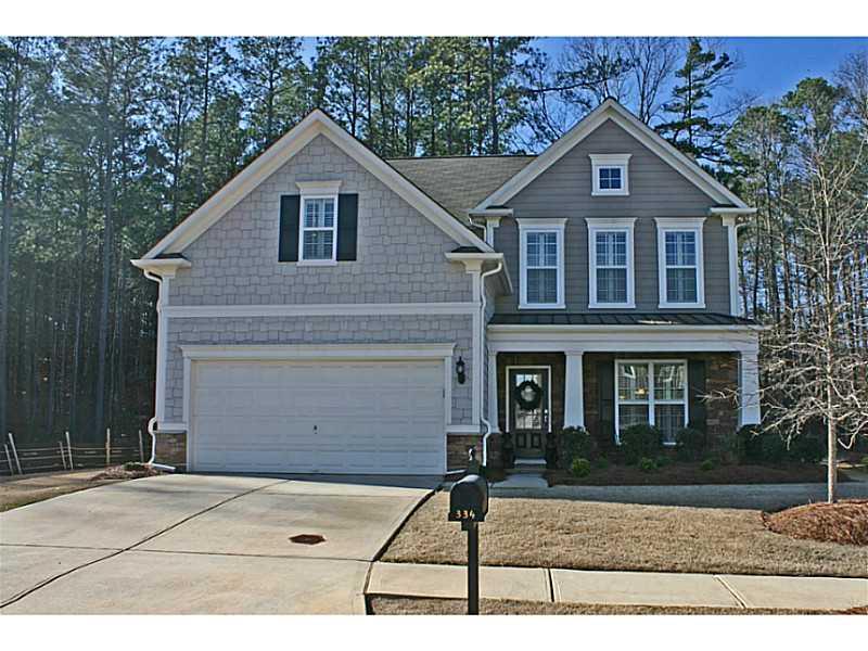 334 Ridgewood Trail Canton, GA 30115 - Photo 1 of 1 Exterior Front. Delightful Craftsman-inspired 4 bedroom, 3 bath beauty in sought-after Harmony on the Lakes!