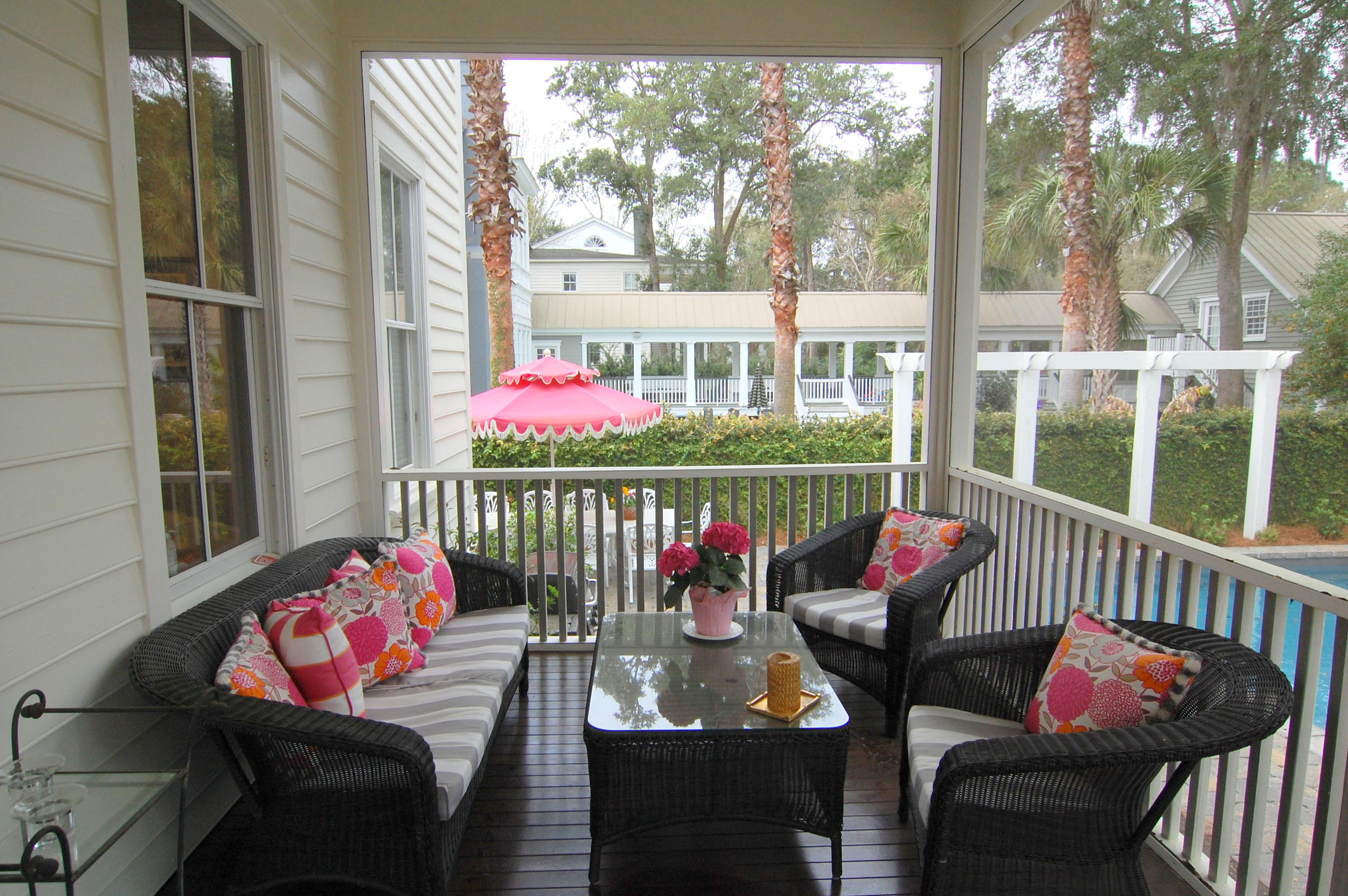53 Isle Of Hope Road Mount Pleasant, SC 29464 - Photo 20 of 21 screened porch overlooking back yard