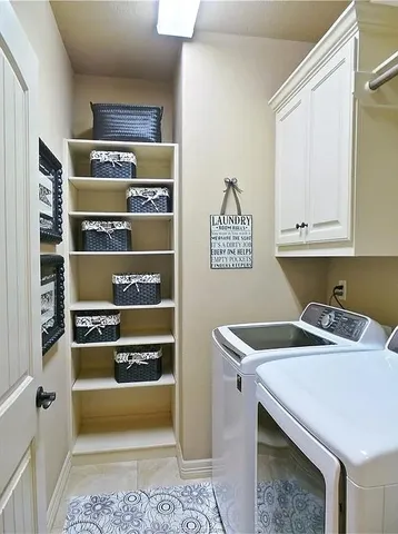 a room with storage and utility