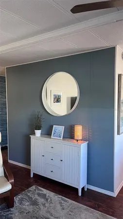 a view of a hallway with entryway