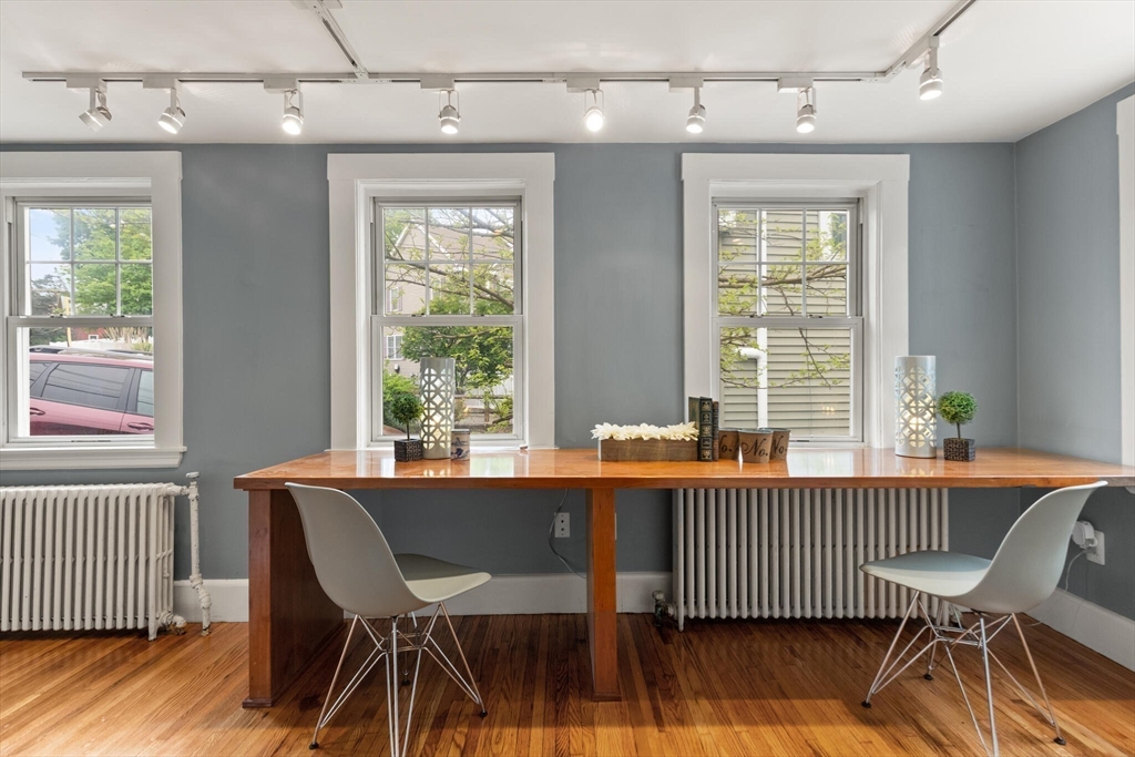 151 Forest Street Malden, MA 02148 - Photo 13 of 33 a view of a dining room with furniture window and wooden floor