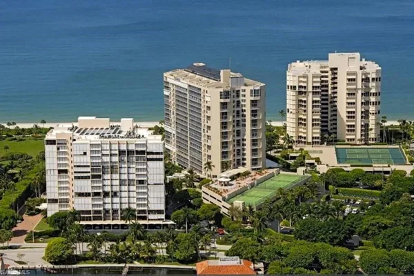 a view of city with tall buildings