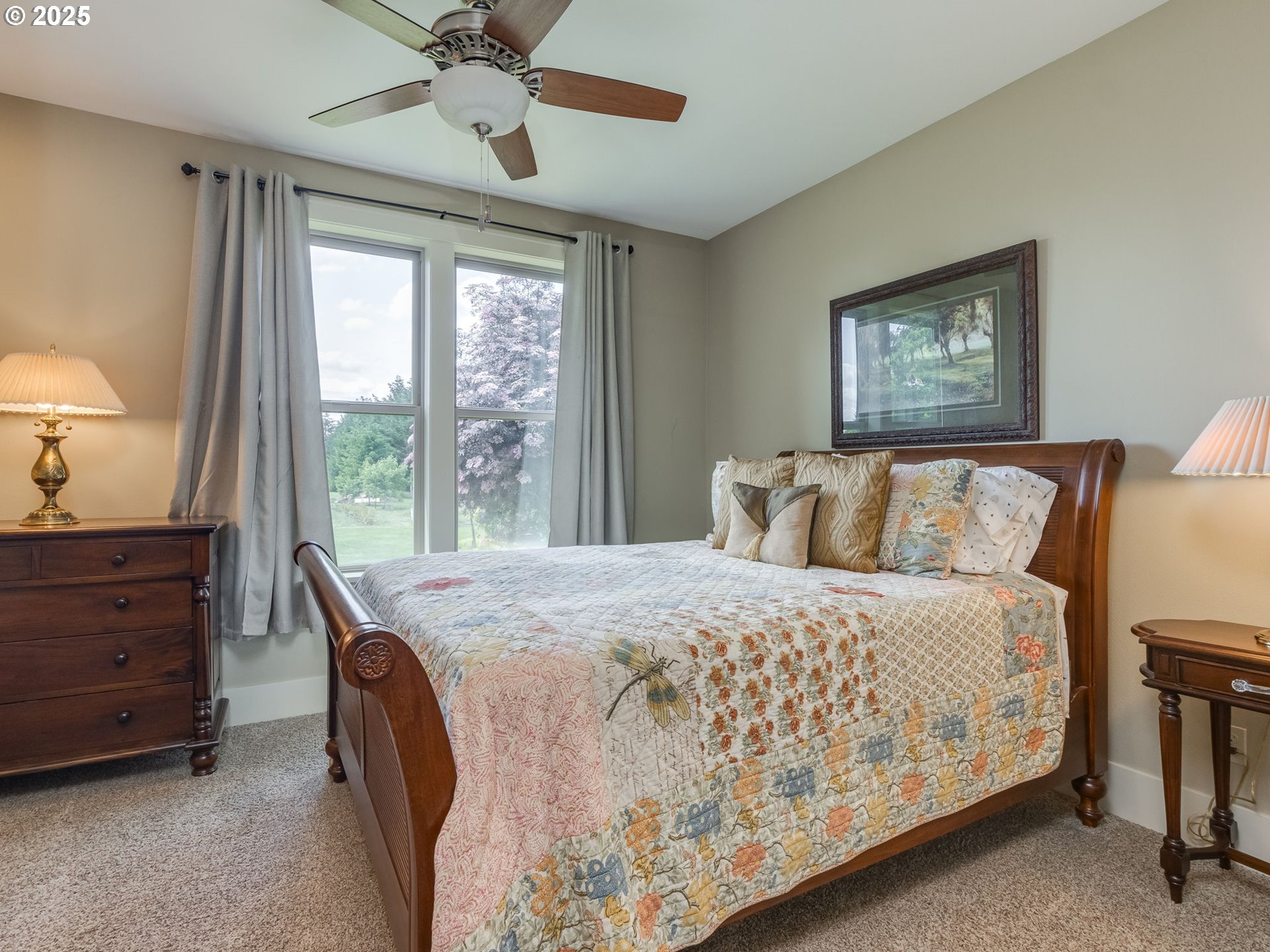 20321 Olmstead Road Northeast Aurora, OR 97002 - Photo 29 of 45 a bedroom with a bed and a window