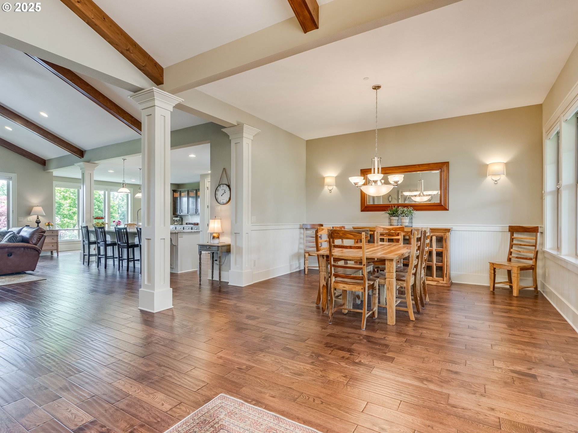 20321 Olmstead Road Northeast Aurora, OR 97002 - Photo 8 of 45 a view of a dining room with furniture and wooden floor