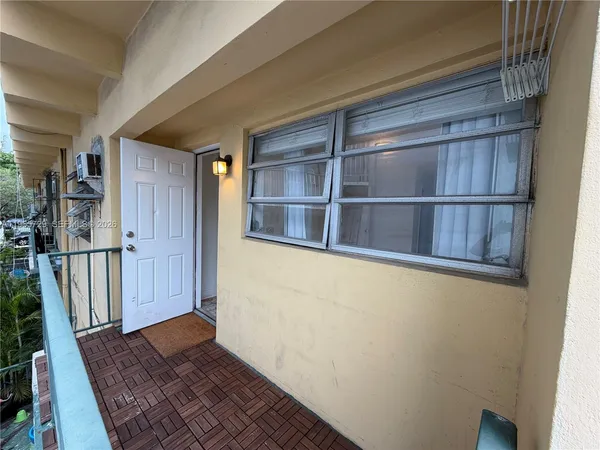 a view of front door