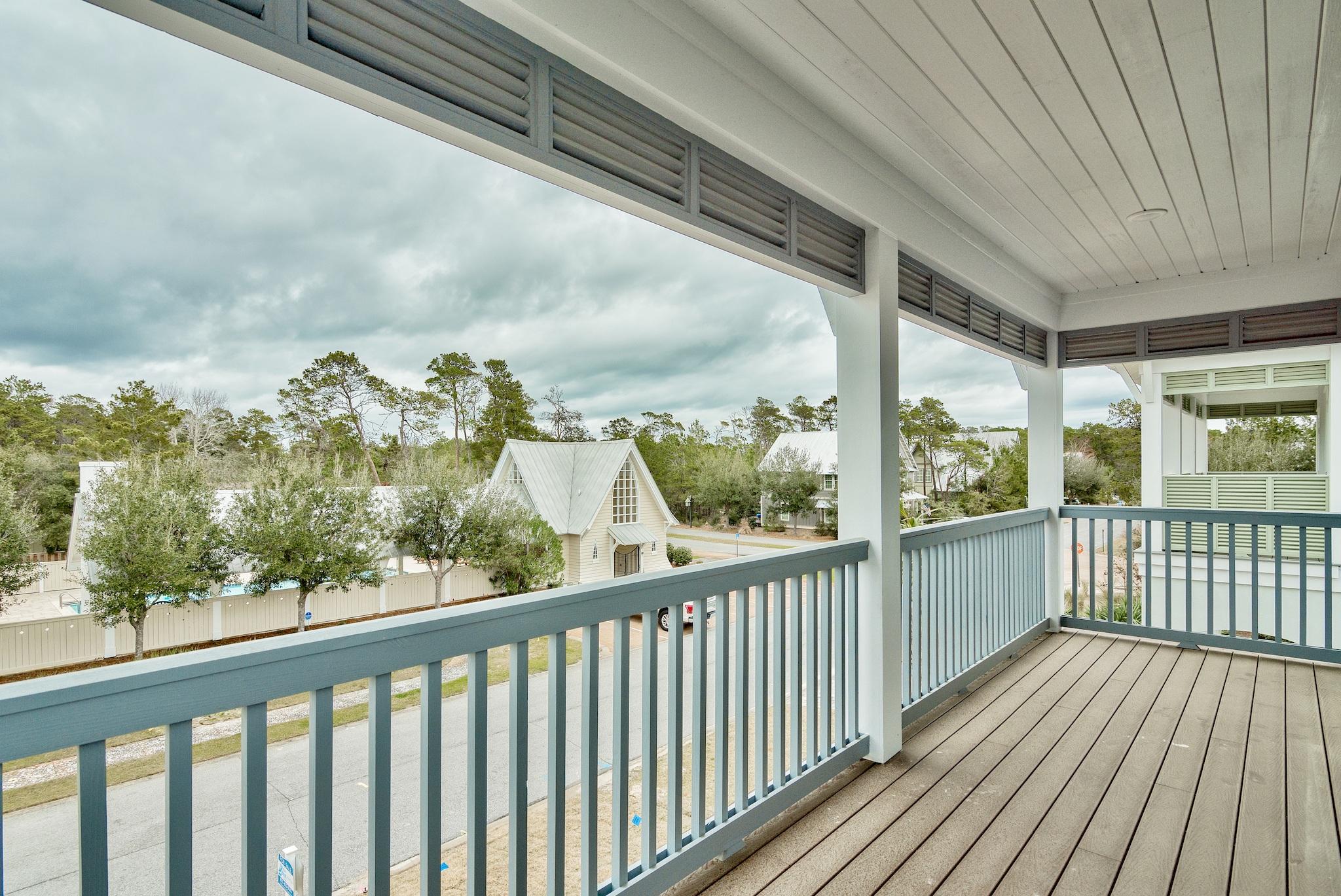 Lot 29 West Willow Mist Rd Inlet Beach Inlet Beach, FL 32461 - Photo 28 of 28 a view of a balcony with wooden floor
