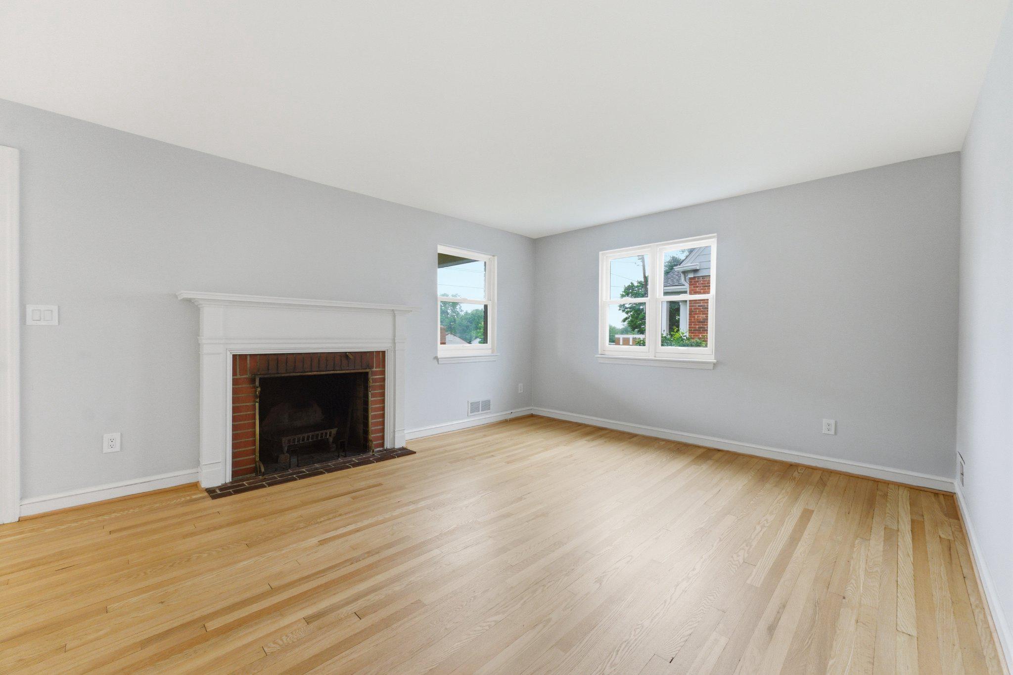 10143 Dallas Avenue Silver Spring, MD 20901 - Photo 9 of 49 Living Room w/ Wood-Burning Fireplace