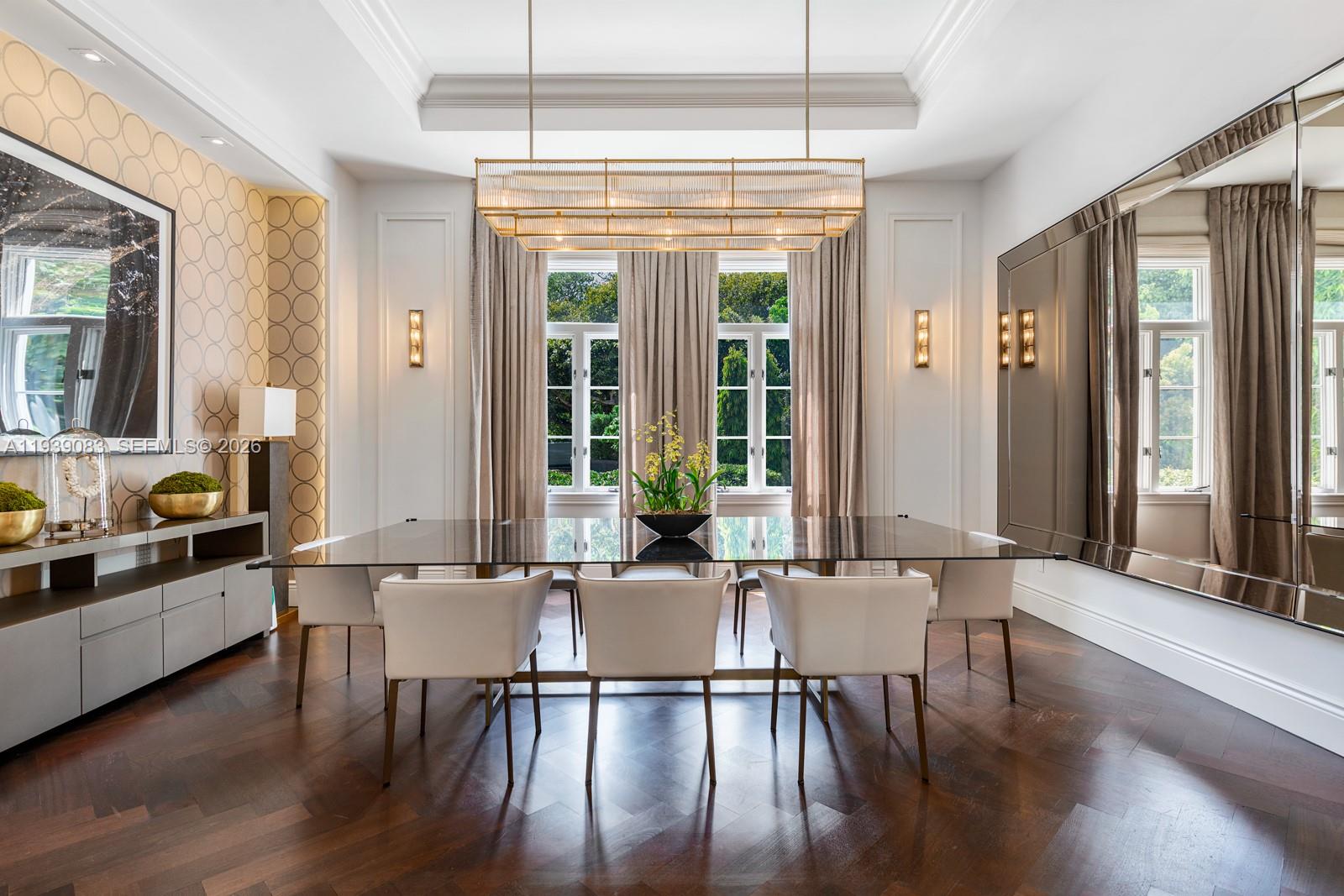 7275 Old Cutler Road Coral Gables, FL 33143 - Photo 5 of 21 a view of a dining room with furniture window and wooden floor
