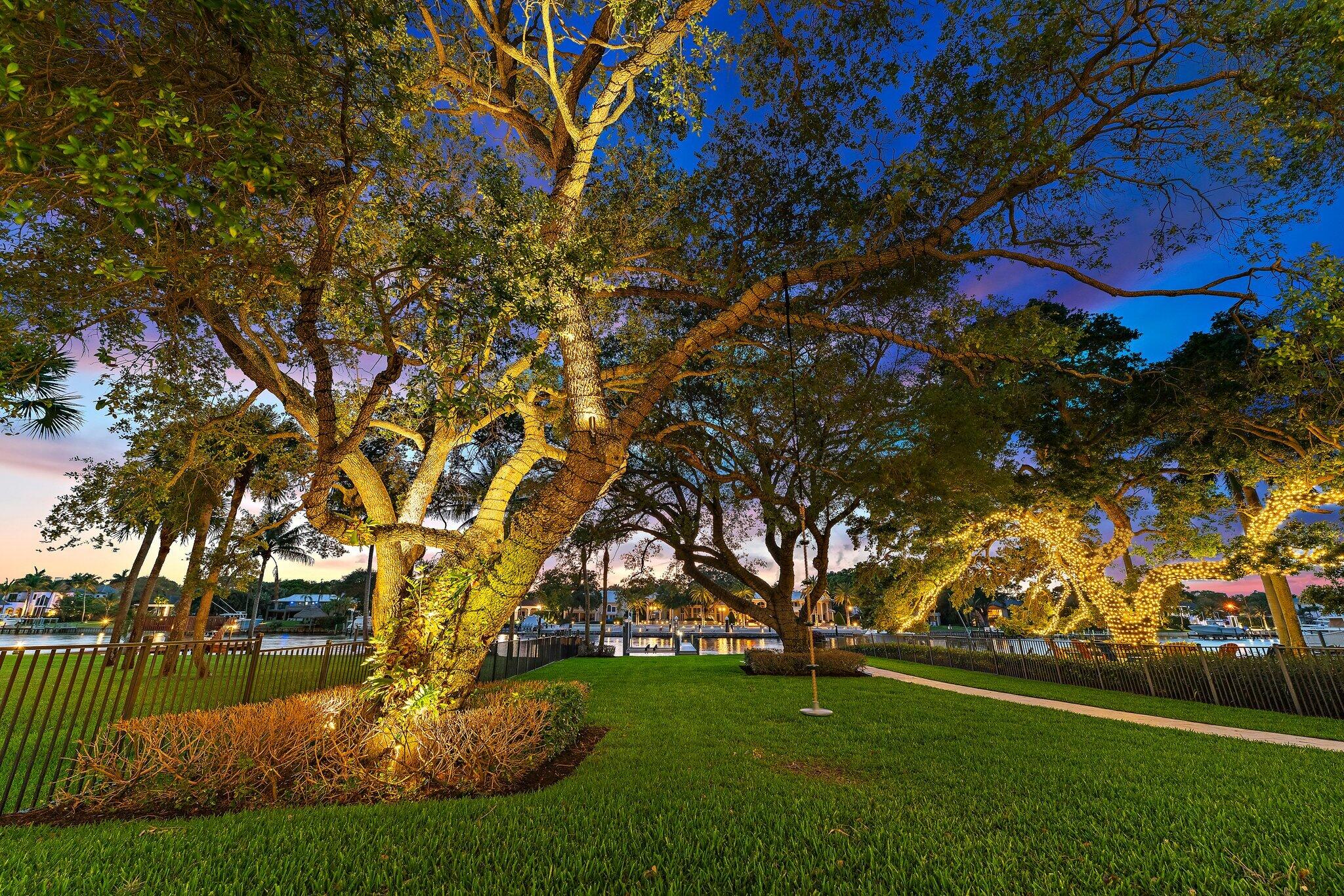 2162 Radnor Road North Palm Beach, FL 33408 - Photo 70 of 71 Rear Lawn and View to Dock