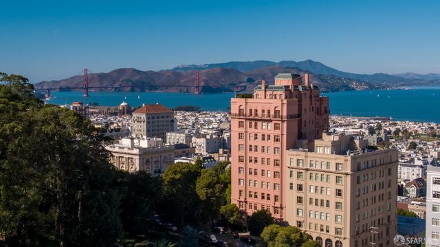 a view of a city with tall buildings