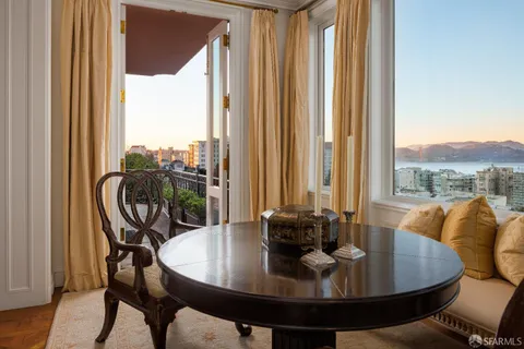 a view of city from balcony