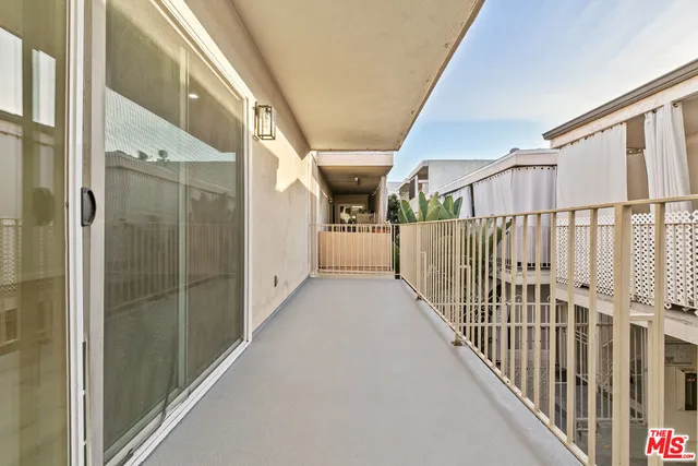 a view of a balcony