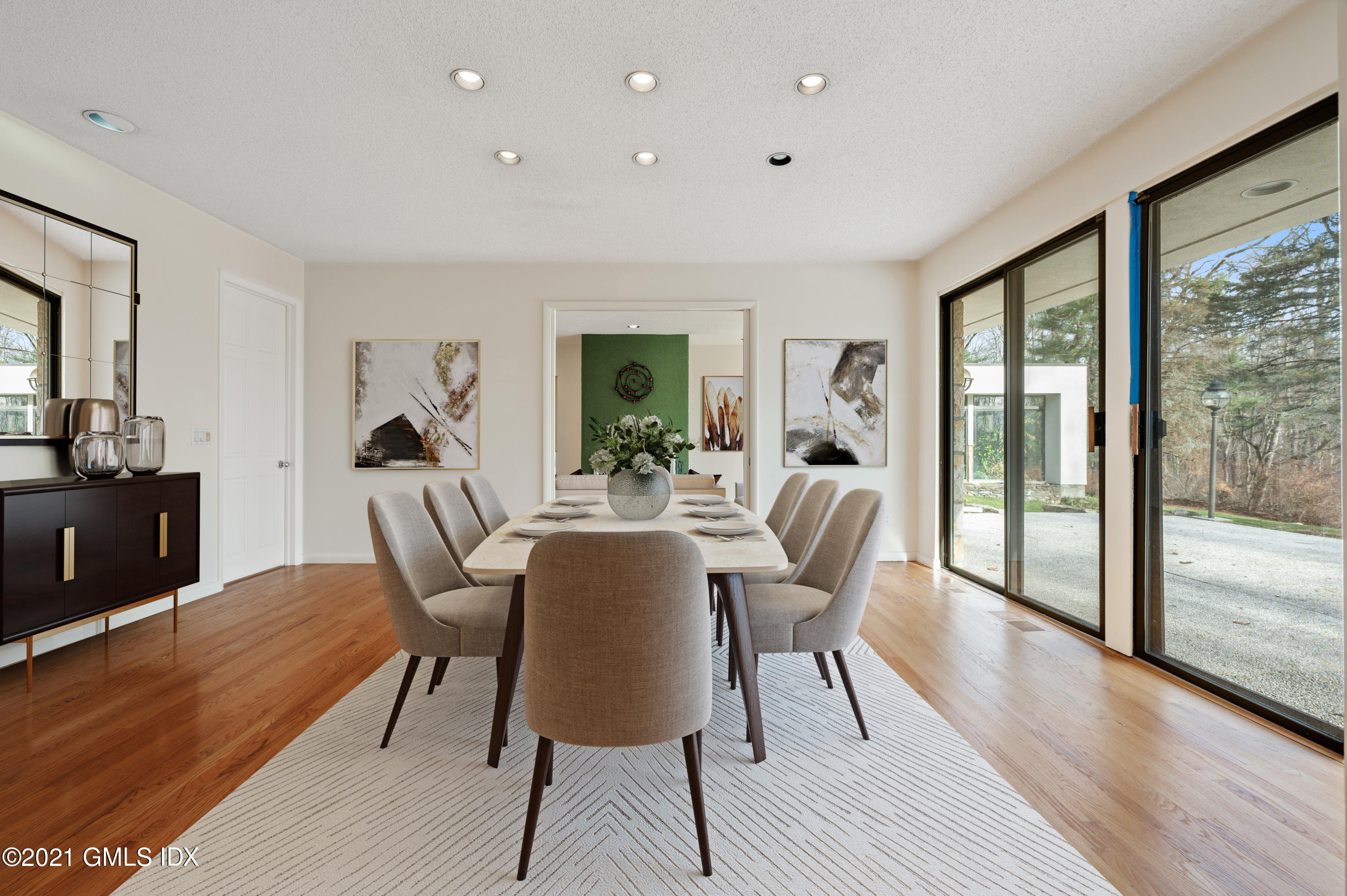 39 Cliffdale Road Greenwich, CT 06831 - Photo 7 of 25 a view of a dining room with furniture window and wooden floor
