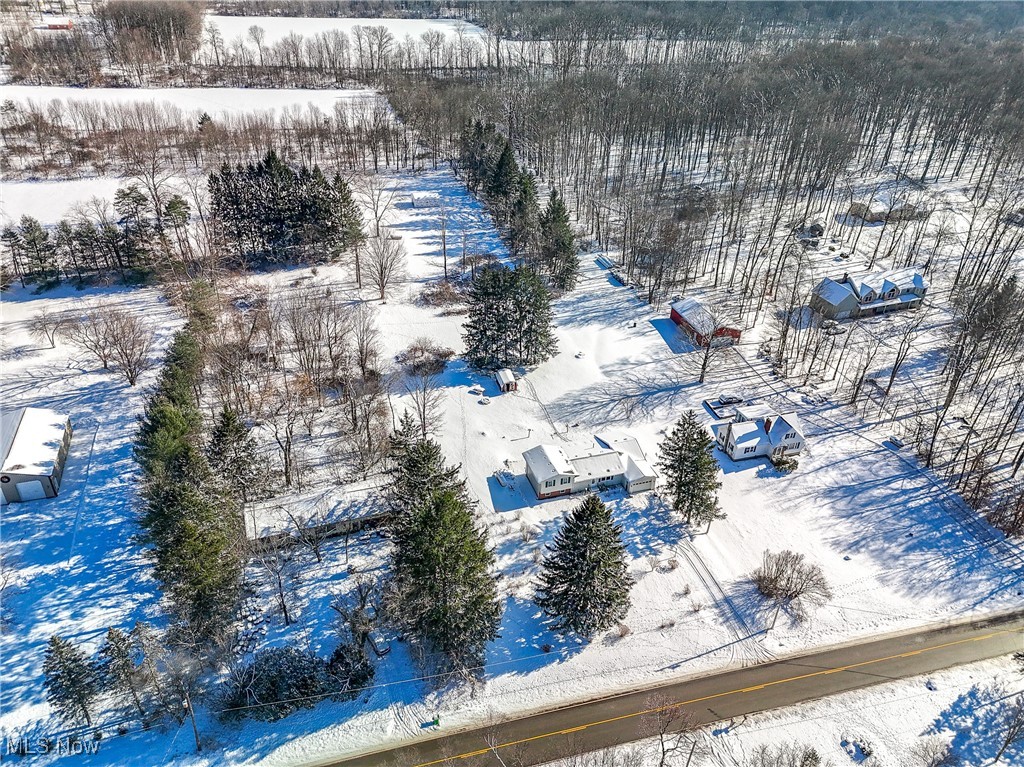 5865 Beach Road Wadsworth, OH 44281 - Photo 30 of 33 View of snowy aerial view