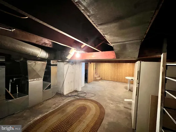 a view of a storage room
