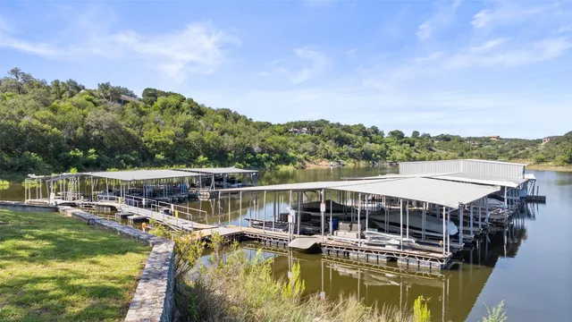 an aerial view of residential house with outdoor space