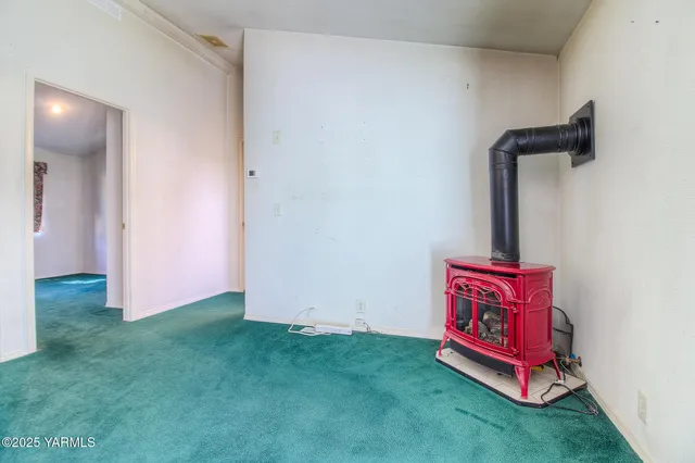 a view of a room with door