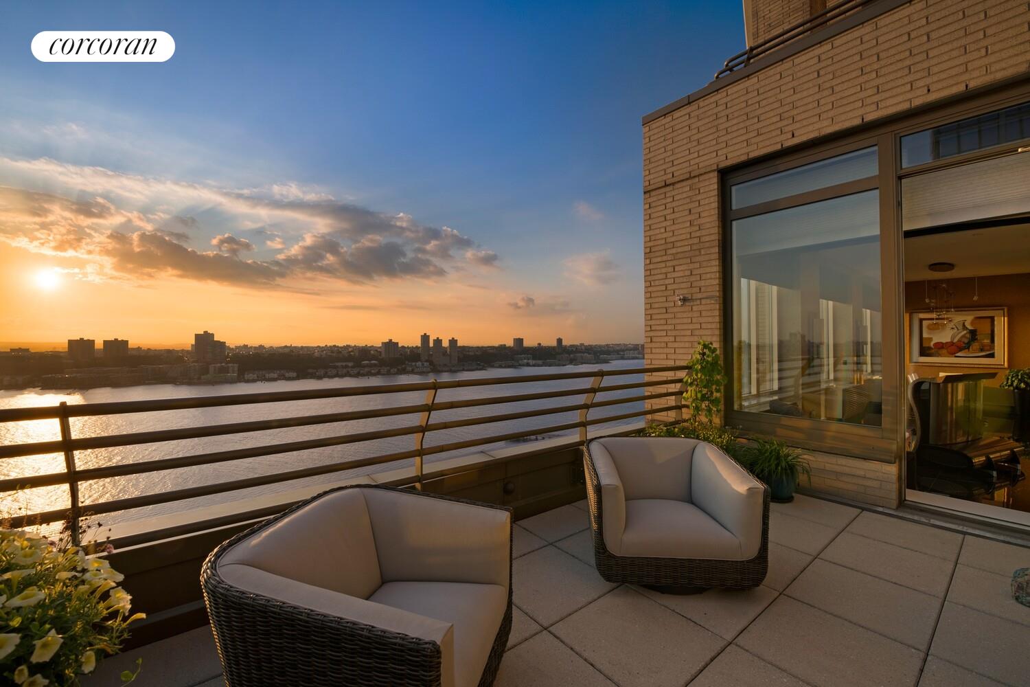100 Riverside Boulevard, Unit PHB Manhattan, NY 10069 - Photo 3 of 34 a view of terrace with seating space