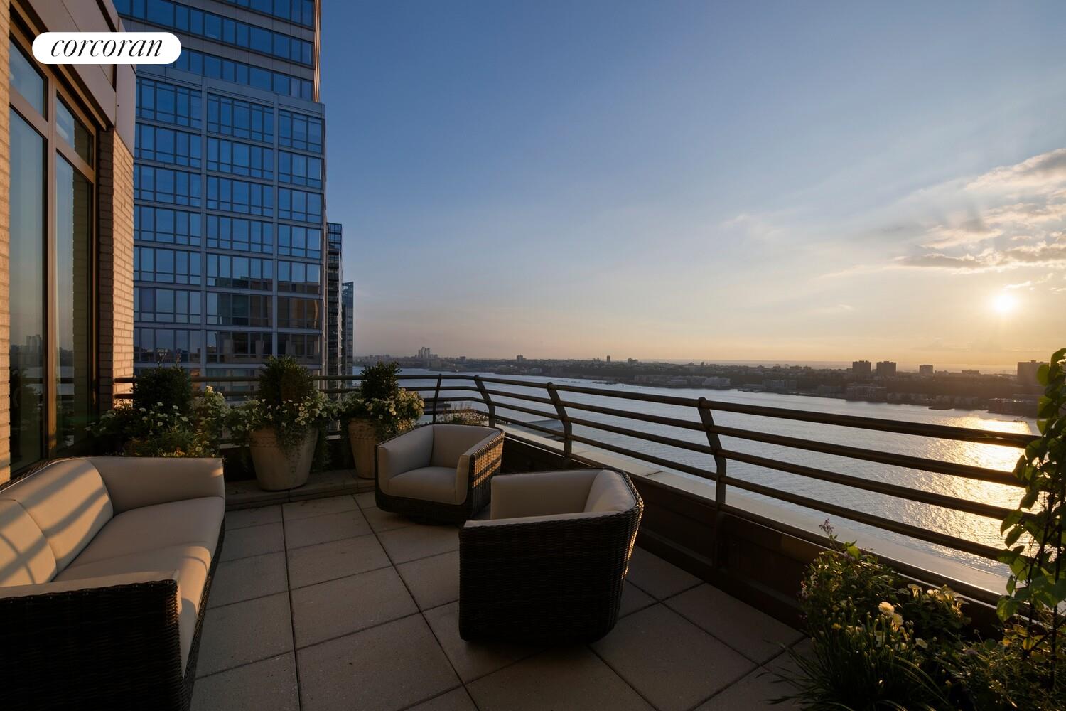 100 Riverside Boulevard, Unit PHB Manhattan, NY 10069 - Photo 5 of 34 a view of roof deck with seating space