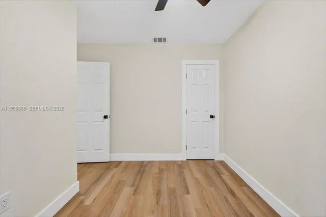 a view of an empty room