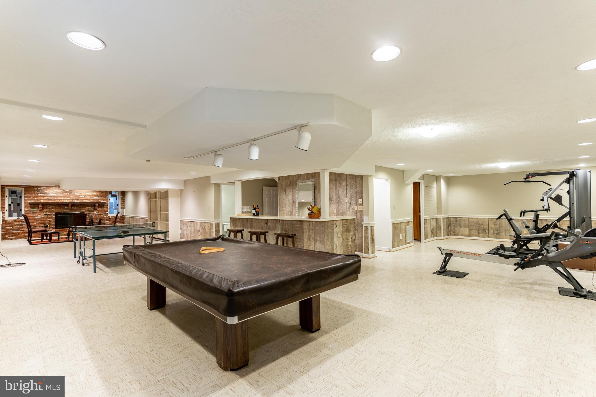 9901 Bluegrass Road Potomac, MD 20854 - Photo 22 of 29 Lower Level w/ Rec Space, Exercise Area & More