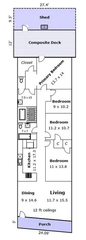 $425,000 | 415 Vallette Street, New Orleans, LA 70114