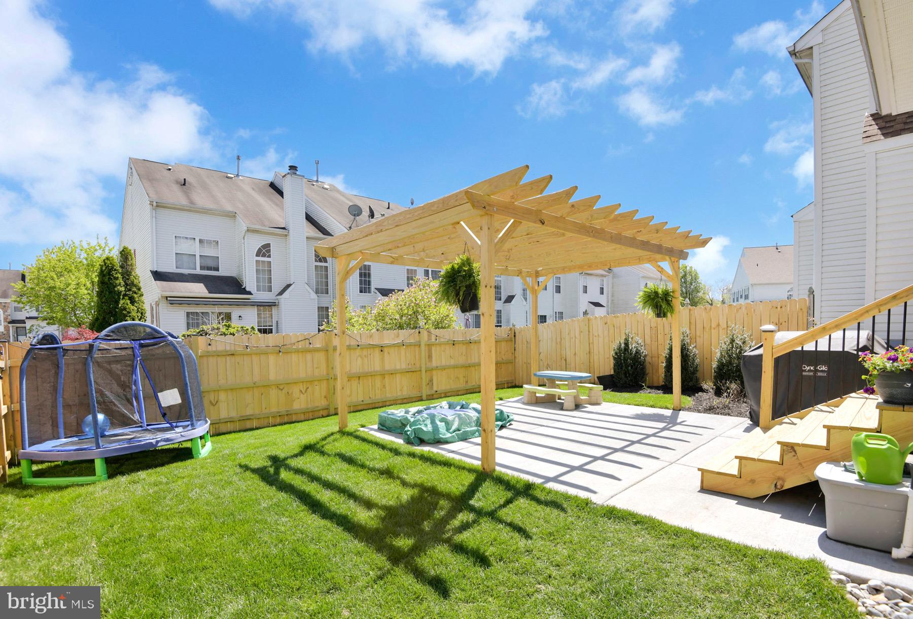 127 Threadleaf Terrace Burlington, NJ 08016 - Photo 28 of 29 Fenced Yard with Patio and Pergola
