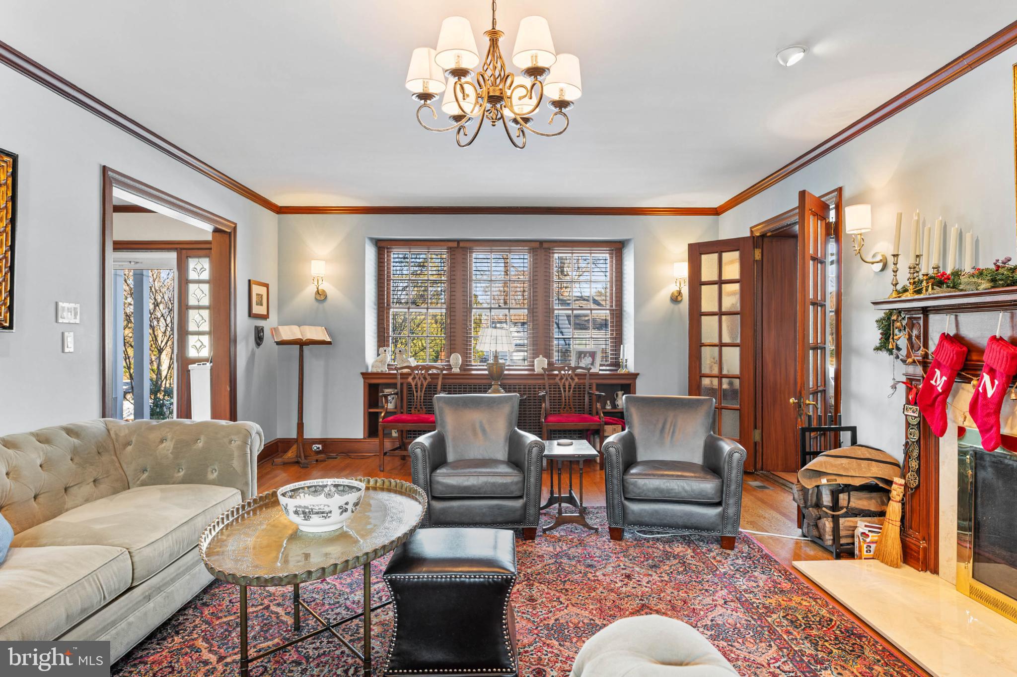 1432 Noble Road Rydal, PA 19046 - Photo 9 of 69 a living room with furniture and a large window