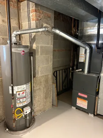 a view of a hallway with workspace