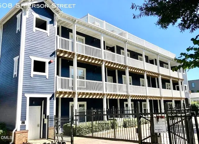 a large building with a window