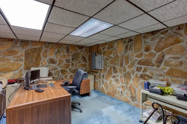 a room with storage and utility