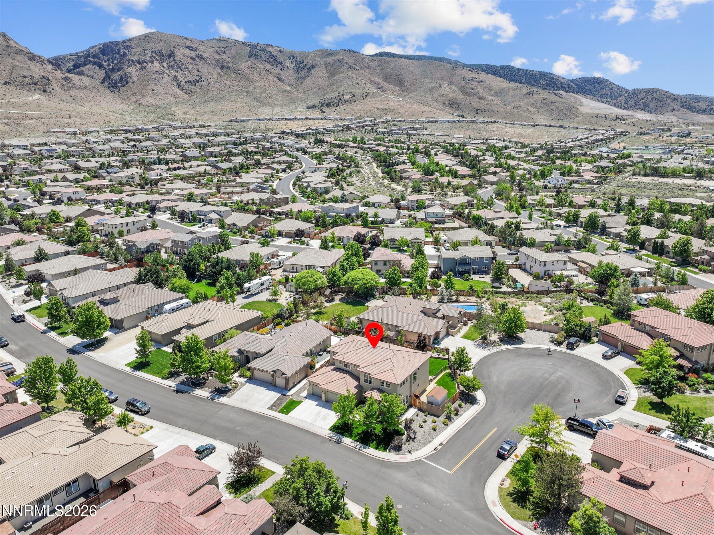 2920 Bull Rider Drive Reno, NV 89521 - Photo 51 of 51 an aerial view of a city with lots of residential buildings