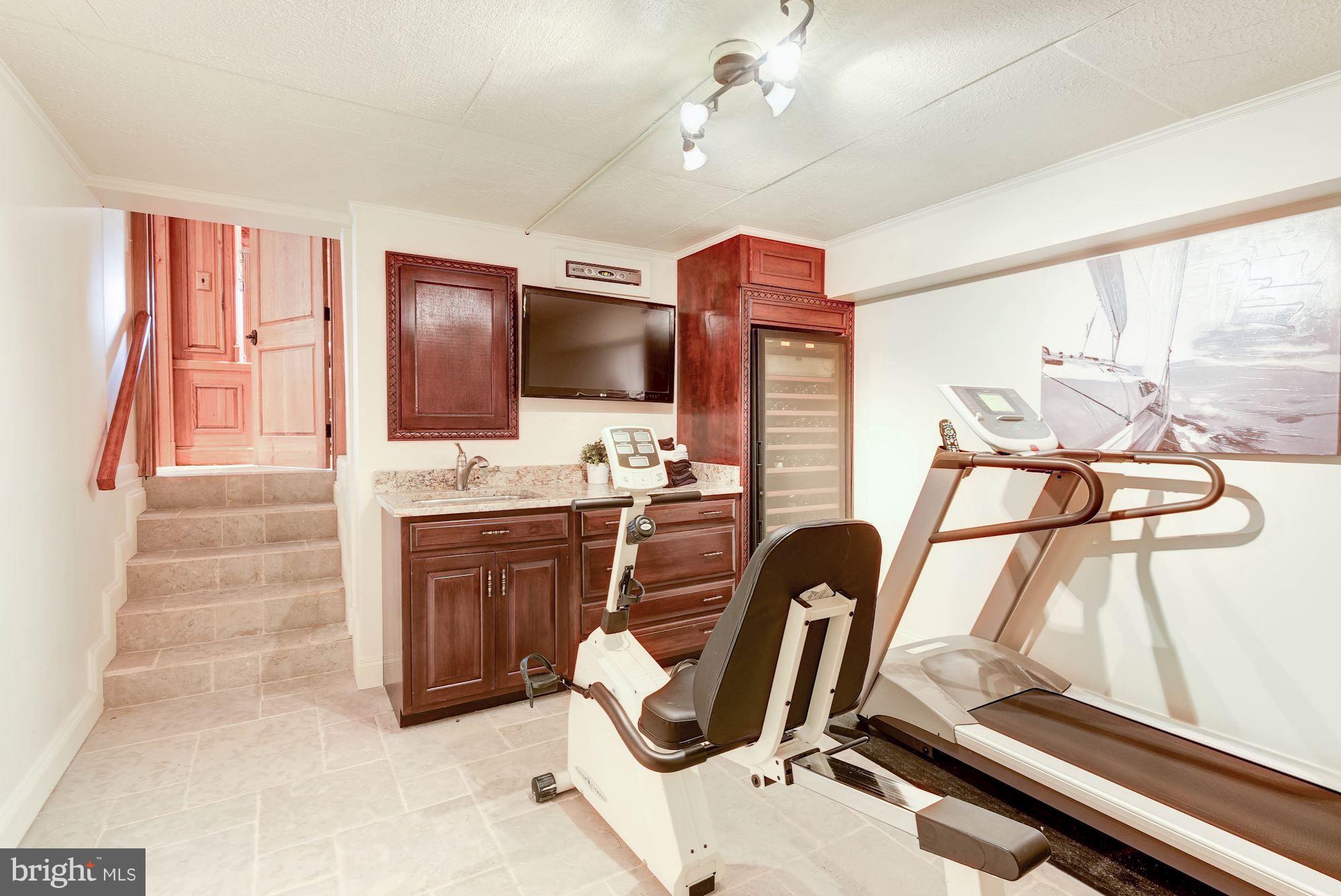 1328 Skipwith Road McLean, VA 22101 - Photo 26 of 30 Bonus Room/ Workout Room w/ Wet Bar