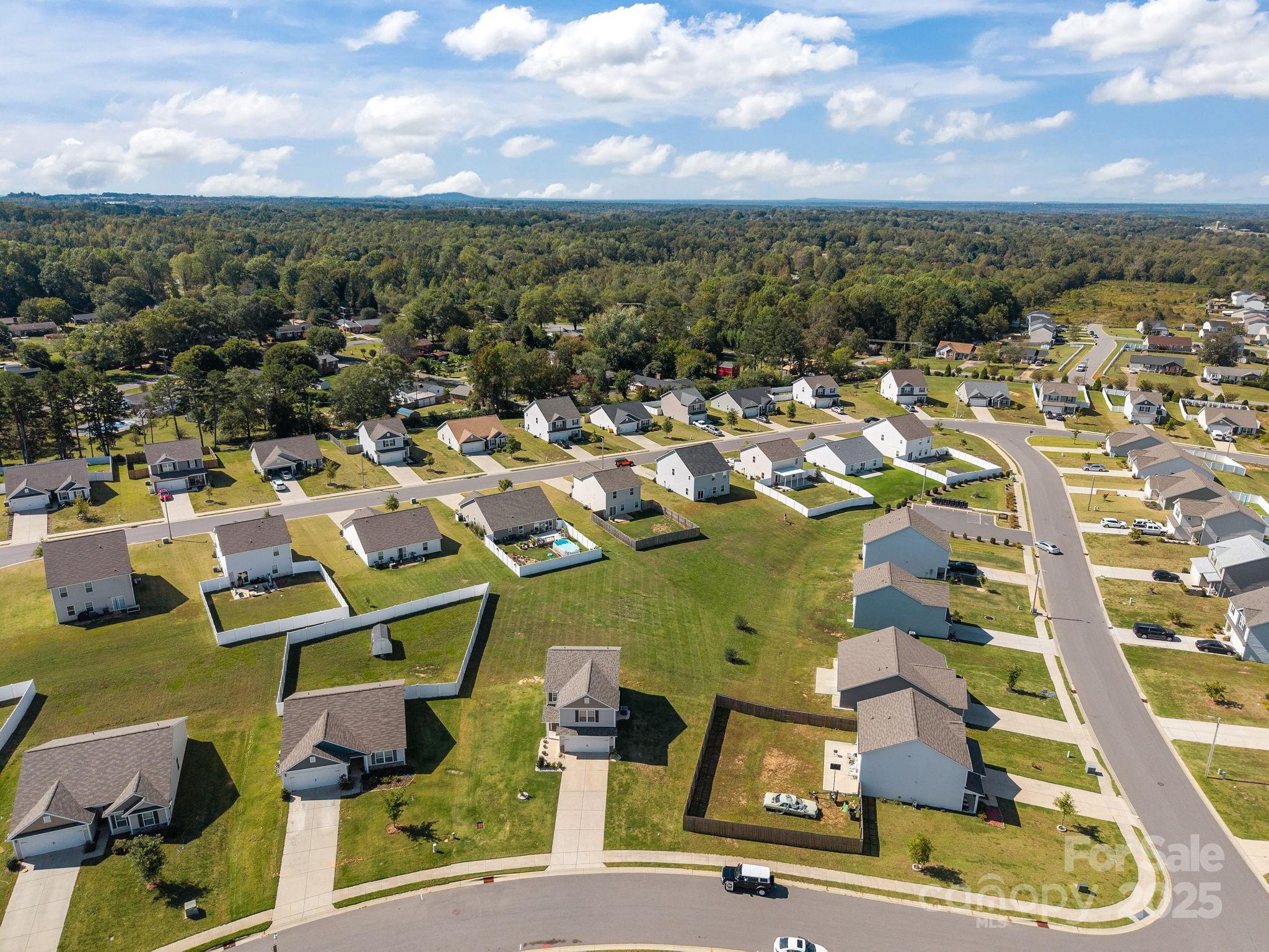 163 Kipling Lane Kings Mountain, NC 28086 - Photo 42 of 46 an aerial view of residential houses with outdoor space