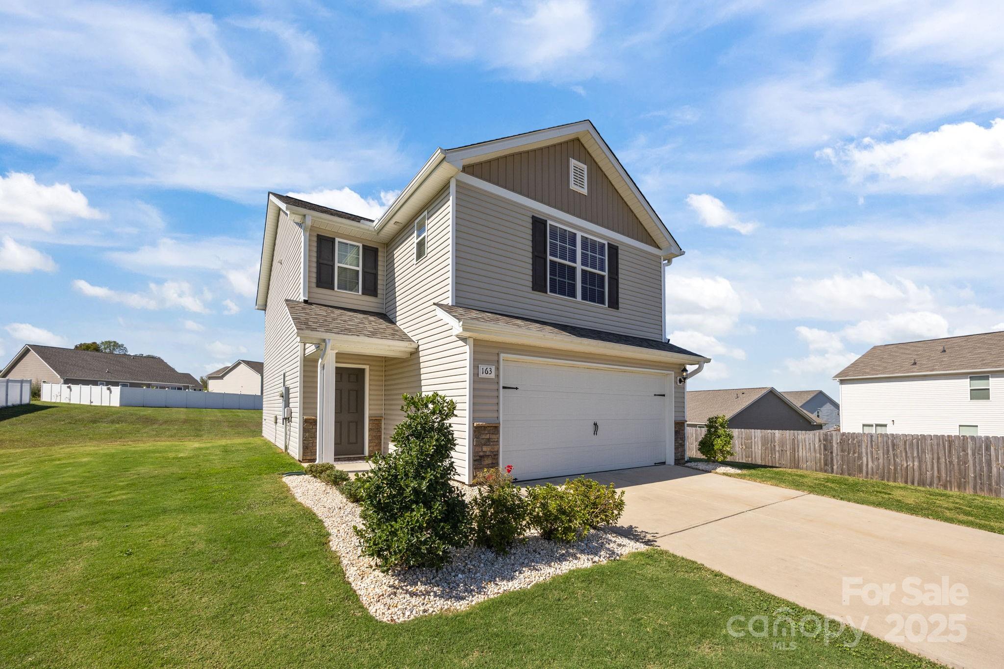 163 Kipling Lane Kings Mountain, NC 28086 - Photo 45 of 46 a front view of a house with a yard