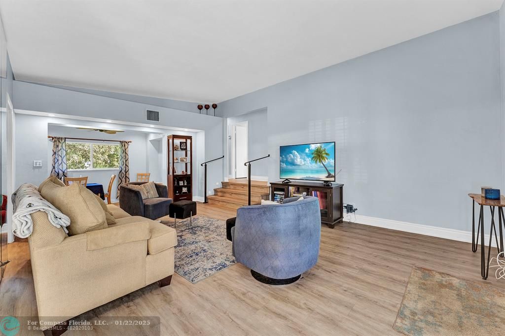 5751 Pine Terrace Plantation, FL 33317 - Photo 14 of 35 a living room with furniture and a flat screen tv