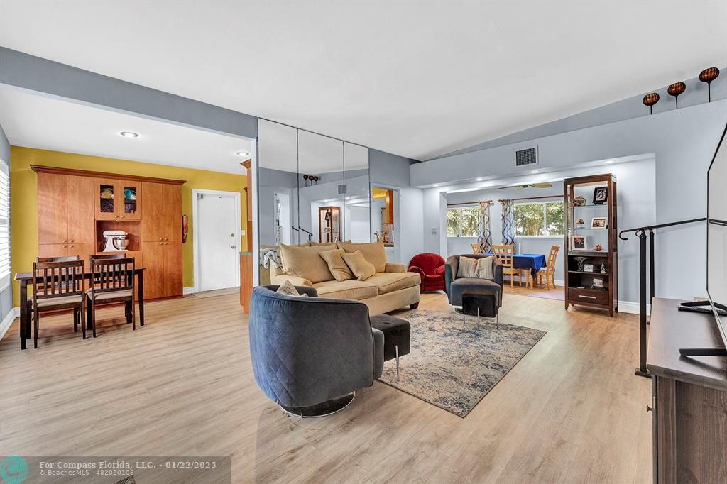 5751 Pine Terrace Plantation, FL 33317 - Photo 15 of 35 a living room with furniture wooden floor and a table