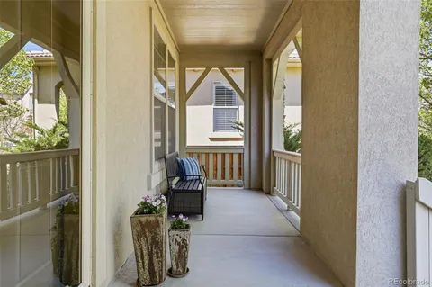 a view of an entryway with sitting area