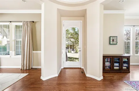 a view of livingroom with furniture and wooden floor
