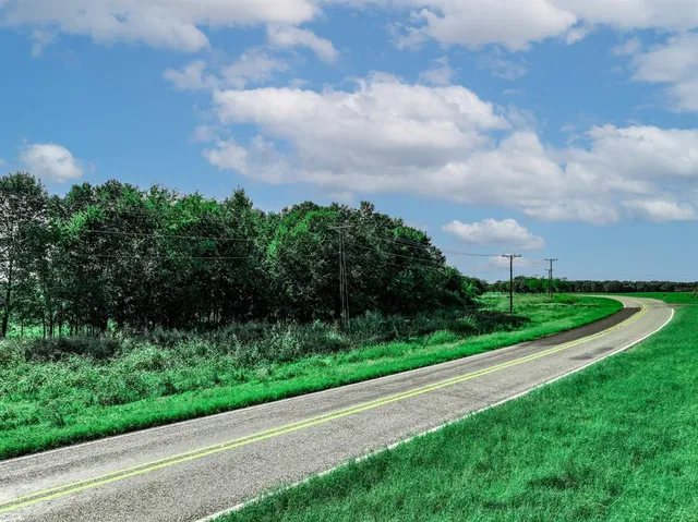 a view of a garden with a building in the background