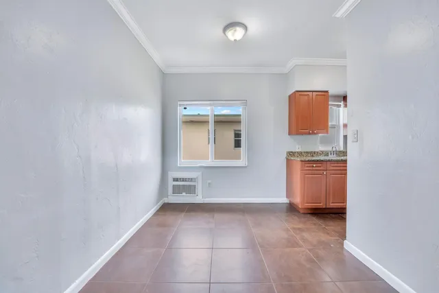 a view of kitchen and utility room