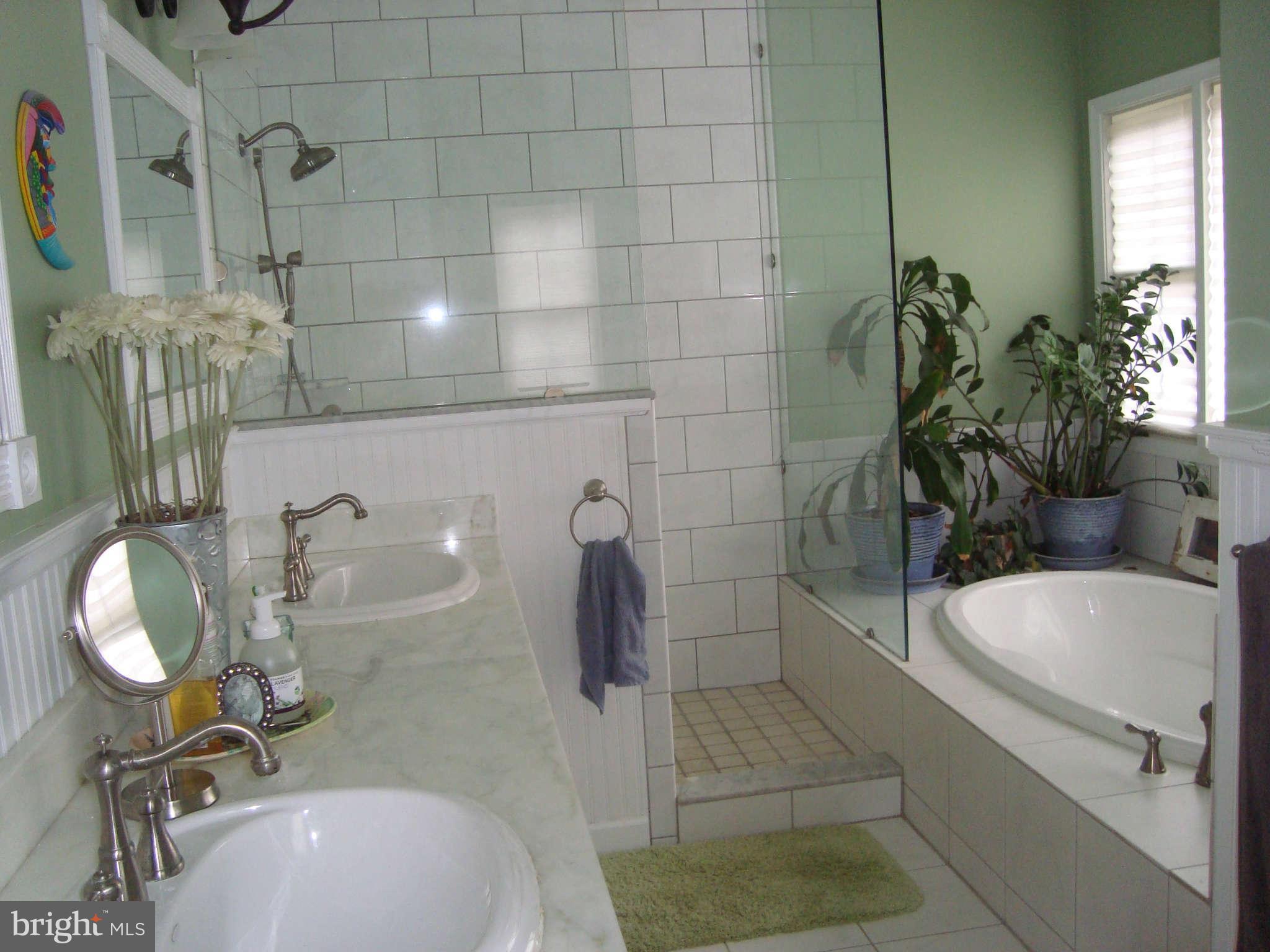 8108 Halton Road Towson, MD 21204 - Photo 19 of 30 Luxury Master Bath With Large Shower + Tub